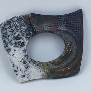 Raku-Fired Clay Bun Holder Dimensions Raku-Fired Clay | Accessories | Rakufired Clay  main image 3